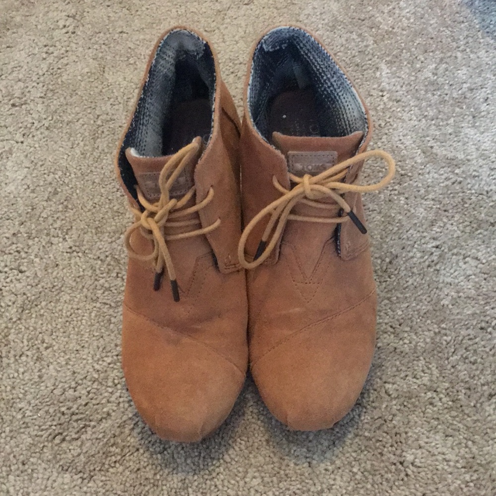 TOMS Desert Wedge Bootie